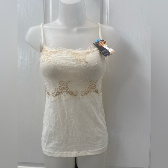 Modern Movement Cream Lace Trim Cami Top Sz S - Picture 1 of 3